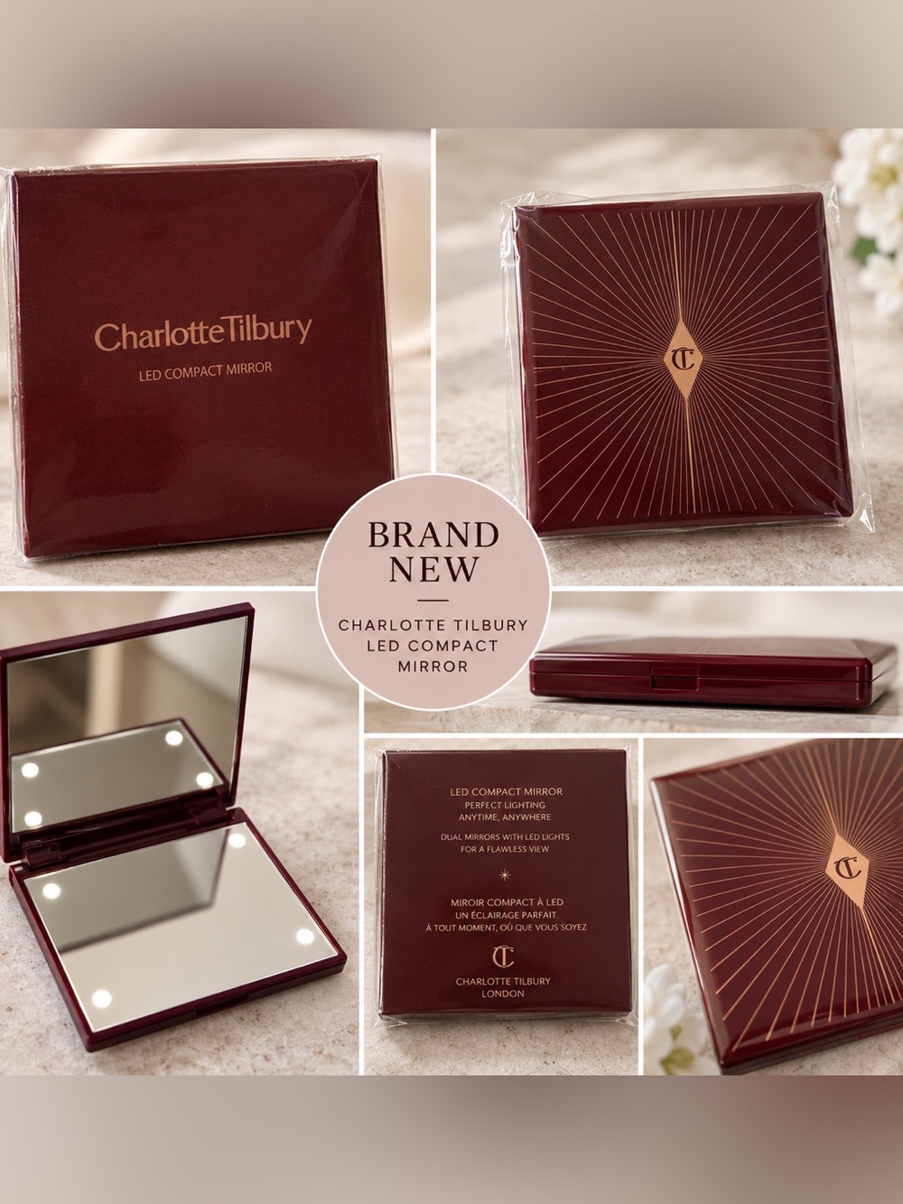 Charlotte Tilbury LED Compact Mirror – Brand New ✨